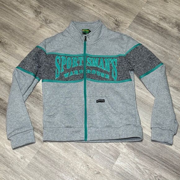 Vintage youth sportsman’s warehouse small zip up sweater size‎ small about 10/12 - Picture 1 of 5